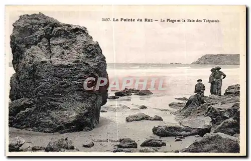 Ansichtskarte AK La Pointe du Raz La Plage et La Plage et la Baie des Trepasses