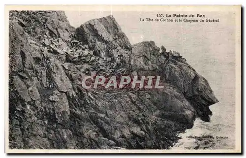 Ansichtskarte AK La Pointe du Raz La Tete de Cochon et le Chapeau du General