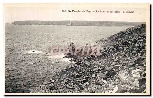 Ansichtskarte AK La Pointe du Raz La Baie des Trepasses Le Menhir