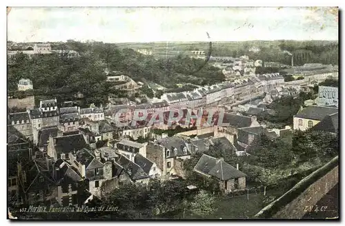 Ansichtskarte AK Morlaix Panorama du quai de Leon