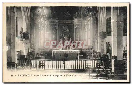 Cartes postales Le Huelgoat Interieur de la Chapelle de ND des Cieux