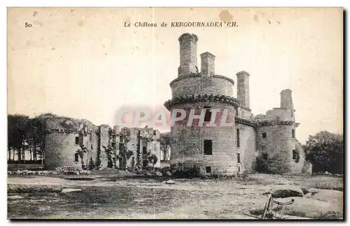 Cartes postales Le Chateau de Kergournadea ch