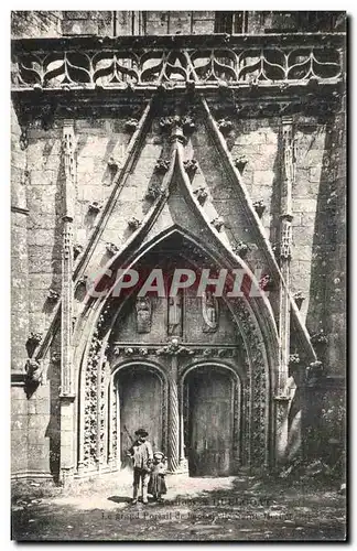 Cartes postales Le Huelgoat La chapelle Saint Hergot Enfants