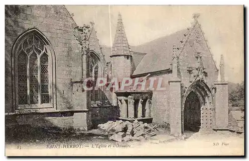 Cartes postales Saint Herbot L Eglise et L Ossuaire