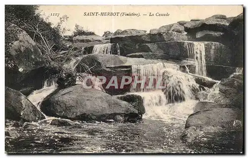 Ansichtskarte AK Saint Herbot La Cascade