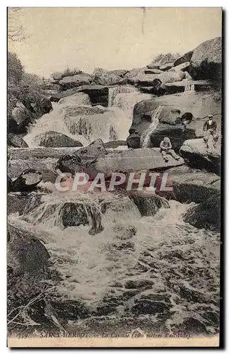 Cartes postales Saint Herbot La Cascade Pecheurs