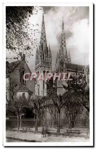 Cartes postales Quimper Fieches de la Cathedrale et fortifications