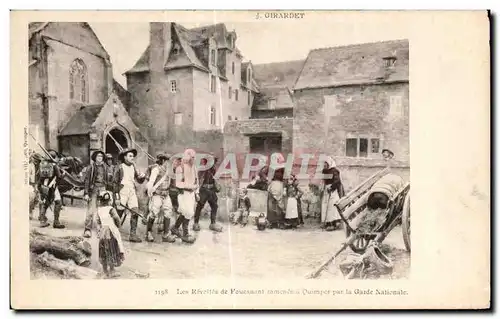 Ansichtskarte AK Les REvoltes de Fouesnant ramenes a Quimper par la Garde Nationale Girardet