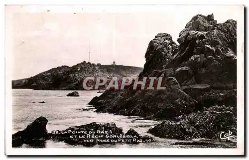 Cartes postales La Pointe Du Raz Et Le Recif Gorlebella Vue Prise ou Petit Raz