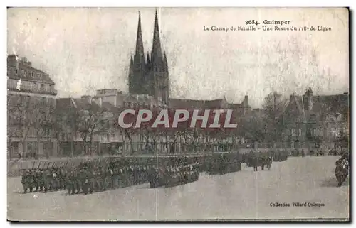 Cartes postales Quimper Le Champ de Bataille Une Revue du de Ligne