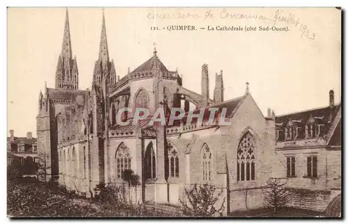 Cartes postales Quimper La Cathedrale