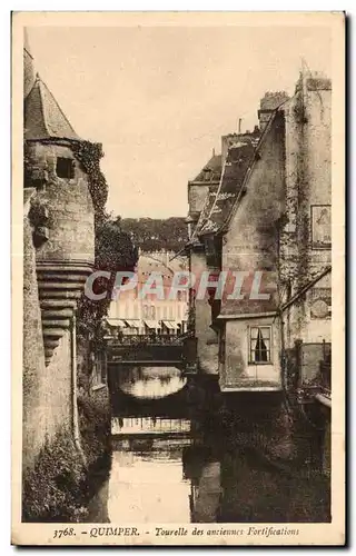 Ansichtskarte AK Quimper Tourelle des anciennes Fortifications