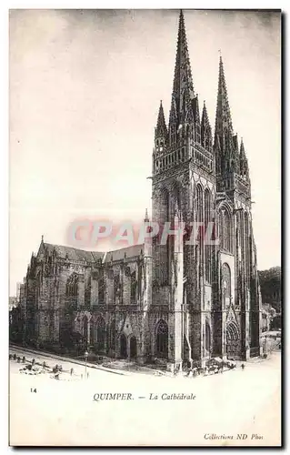 Cartes postales Quimper La Cathedrale