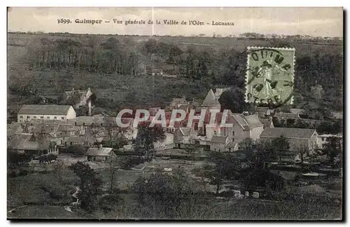 Cartes postales Quimper Vue generale de la Vallee de I Odet Locmaria