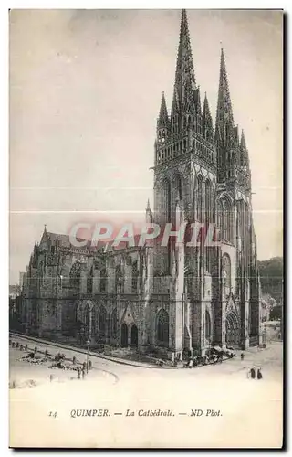 Cartes postales Quimper La Cathedrale