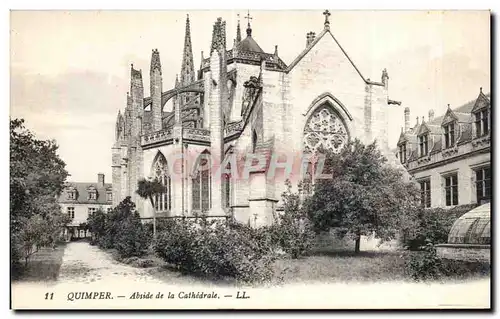 Cartes postales Quimper Abside de la Cathedrale