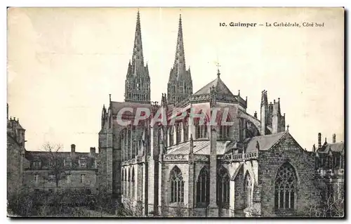 Cartes postales Quimper La Cathedrale Cote Sud