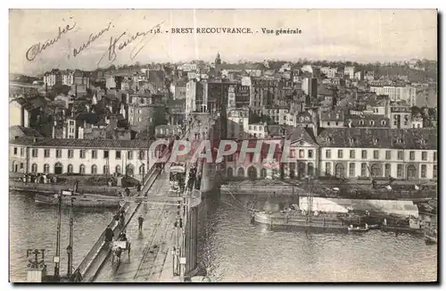 Cartes postales Brest Le Grand Pont L Anant Port Vue sur Recouvrance