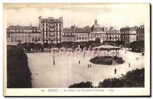 Ansichtskarte AK Brest La Place du President Wilson