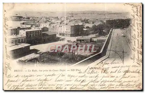 Cartes postales Brest La Rade vue Prise du Court Dajot