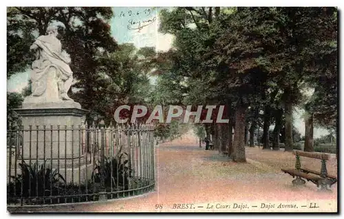 Cartes postales Brest Le Cours Dajot Dajot Avenue