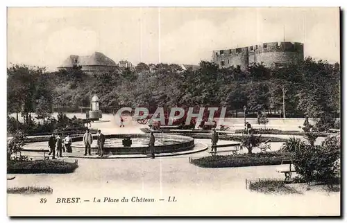 Cartes postales Brest La Place du Chateau