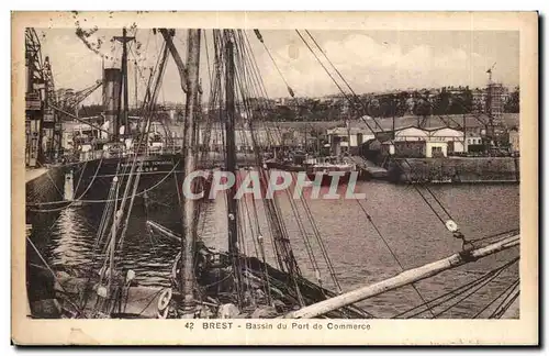 Cartes postales Brest Bassin du Port de Commerce