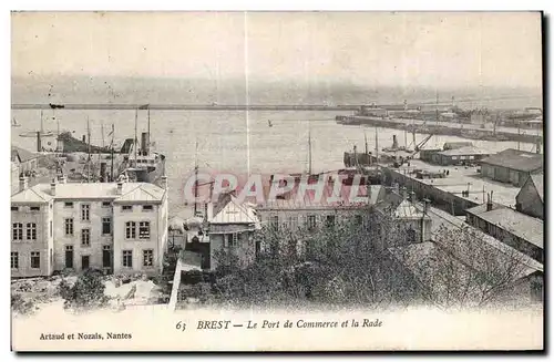 Cartes postales Brest Le Port de Commerce et la Rade