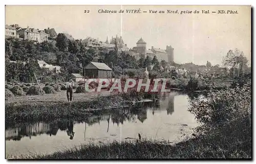 Cartes postales Chateau de Vitre Vue au Nord Prise du Val