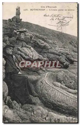 Cartes postales Rotheneuf l Ermite parmi ses Oeuvres