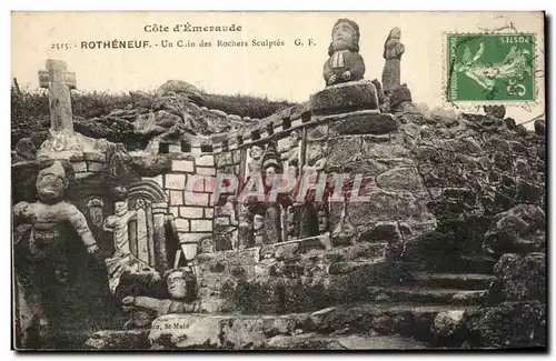 Cartes postales Rotheneuf Un Coin des Rochers Sculples