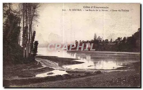 Cartes postales Cote d Emeraude Saint Servan Les Bords de la Rance L Anse de Troctin