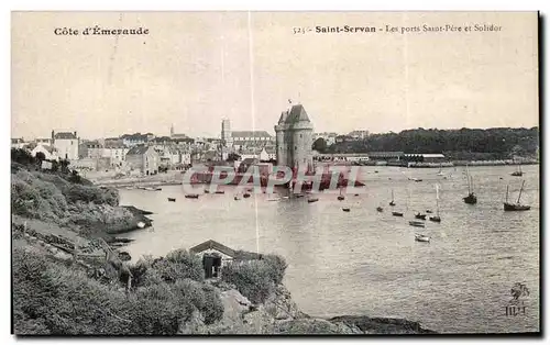 Cartes postales Saint Servan Les Ports Saint Pere et Solidor