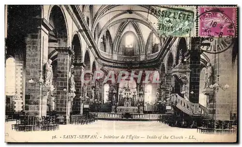 Cartes postales Saint Servan Interieur de l Eglise Inside of the Church