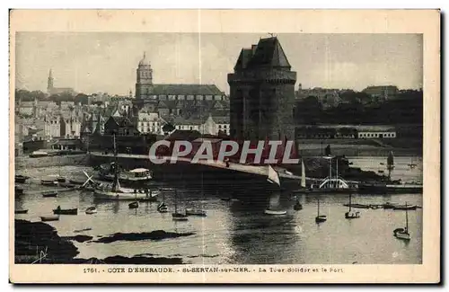 Ansichtskarte AK Cote d Emeraude Saint Servan sur Mer la Tour Solidor et la Fort