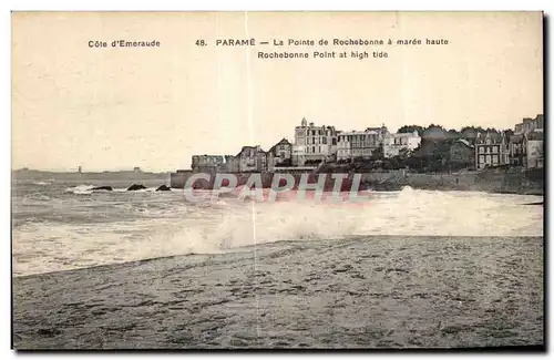 Cartes postales Parame La Pointe de Rochebonne a Maree haute Rochebonne at high tide