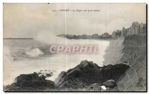 Cartes postales Parame La Digue par gros temps