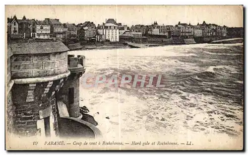 Cartes postales Parame Coup de vent a Rochebonne Hard gale et Rochebonne