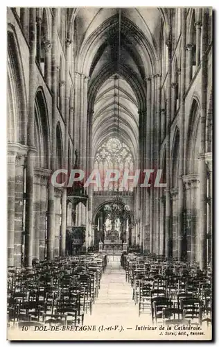 Cartes postales Dol de Bretagne Interieur de la Chathedrale