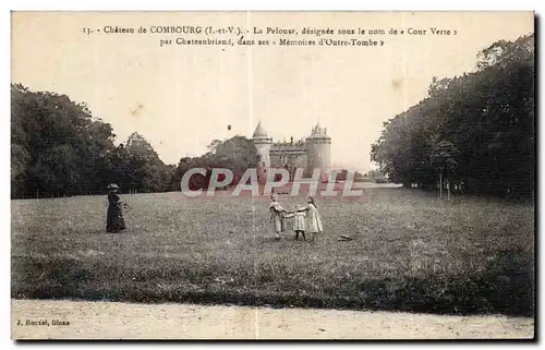 Ansichtskarte AK Chateau de Combourg La Pelouse designee sous de Cour Verte par Chateaubriand dans ses Memoires d