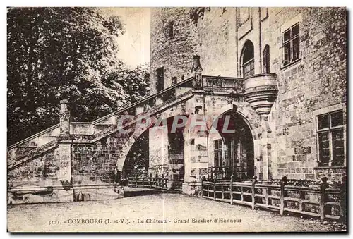 Cartes postales Combourg Le Chateau Grand Escalier d Honneur