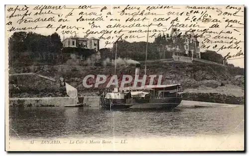 Ansichtskarte AK Dinard La Cale a Maree Basse Bateau