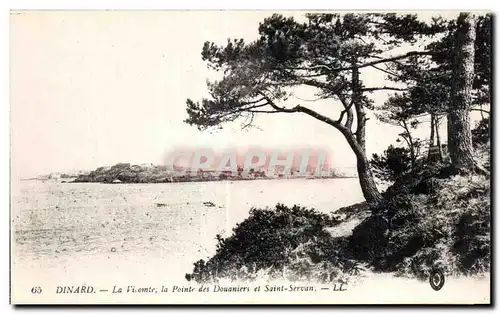 Ansichtskarte AK Dinard La Vilomte la Pointe des Douaniers et Saint Servan