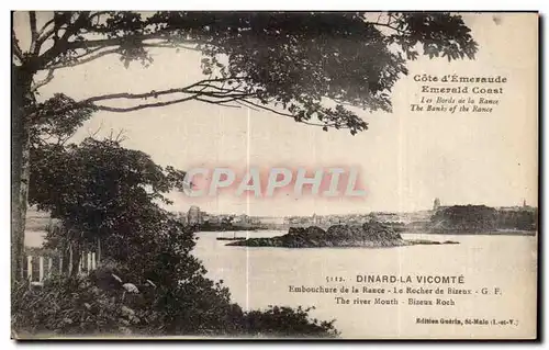 Cartes postales Dinard La Vicomte Embouchure de la Rance Le Rocher de Bizenux