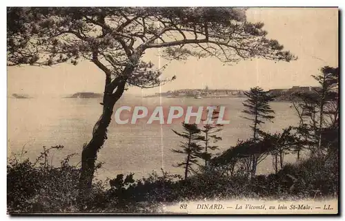 Cartes postales Dinard La Vicomte au loin St Malo