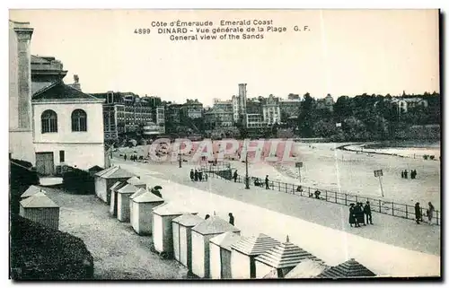 Ansichtskarte AK Dinard Vue Generale de la Plage Generale view of the Sands