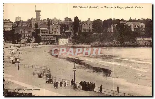 Cartes postales Dinard Vue sur la Plage Prise du Casino