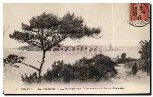 Cartes postales Dinard La Vicomte La Pointe des Douaniers et Saint Servan