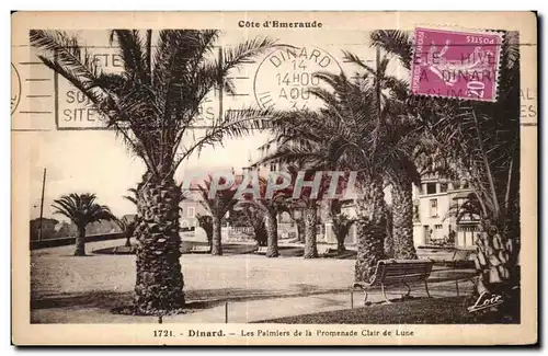 Cartes postales Dinard La Palmiers de la Promenade Clair de Lune