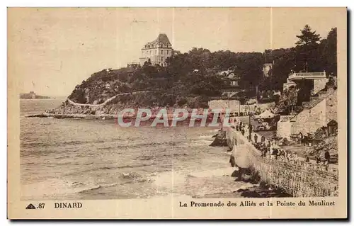 Ansichtskarte AK Dinard La Promenade des Allies et la Pointe du Moulinet